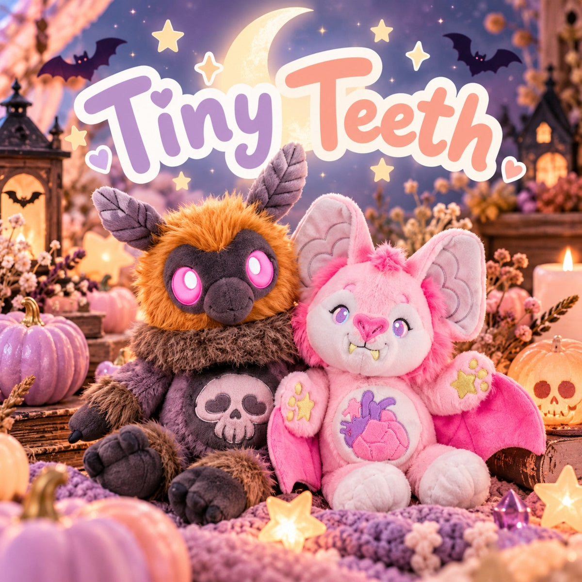 Tiny Teeth spooky plush friends Halloween collection