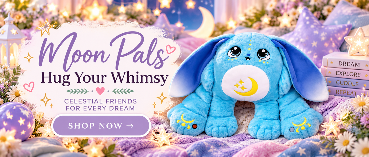 Moon Pals Hug Your Whimsy collection artwork featuring Bo