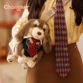 Chongker plush dachshund dog shoulder bag
