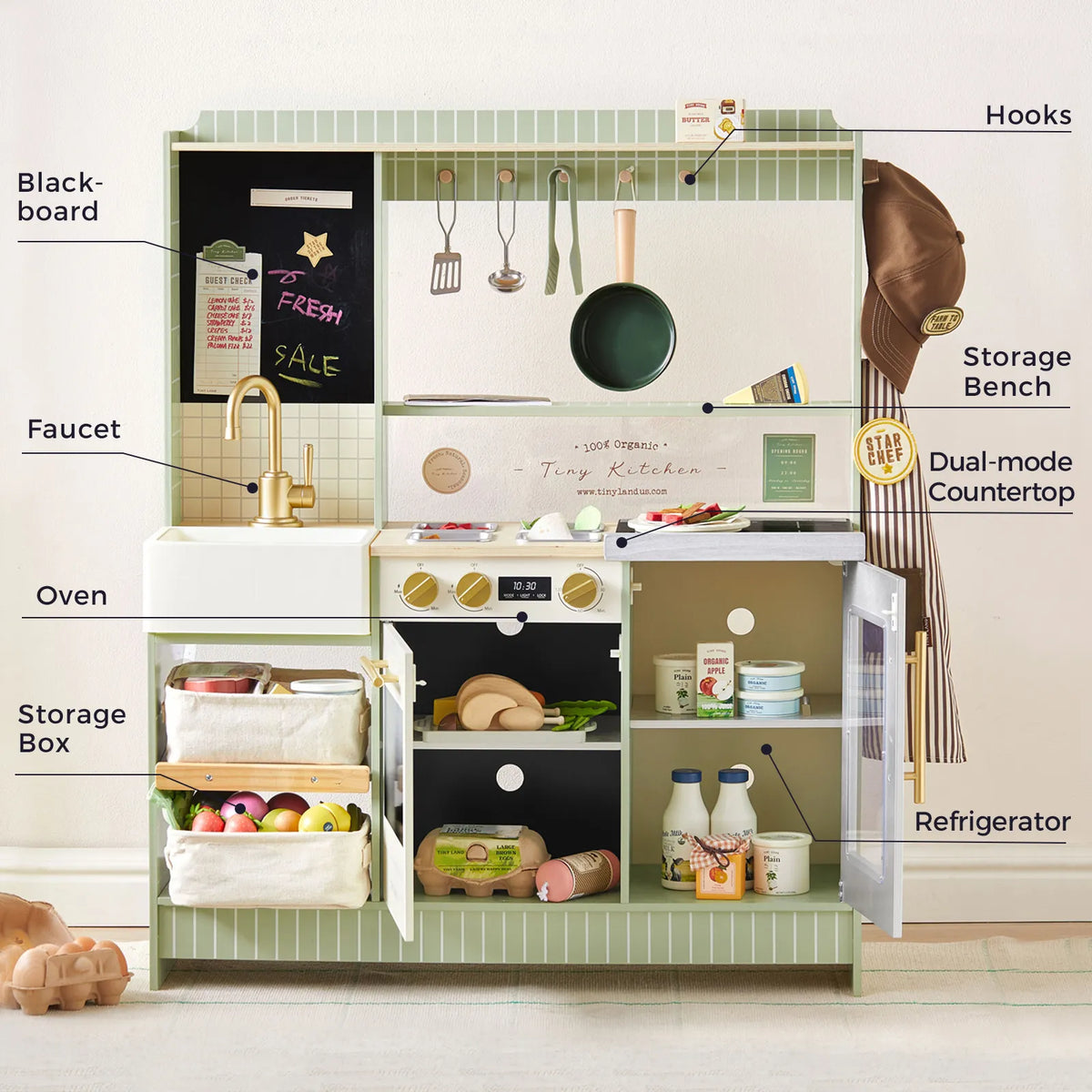 Tiny Land BistroSwitch | 2-in-1 Play Kitchen & Bistro — manufacturer product image 5