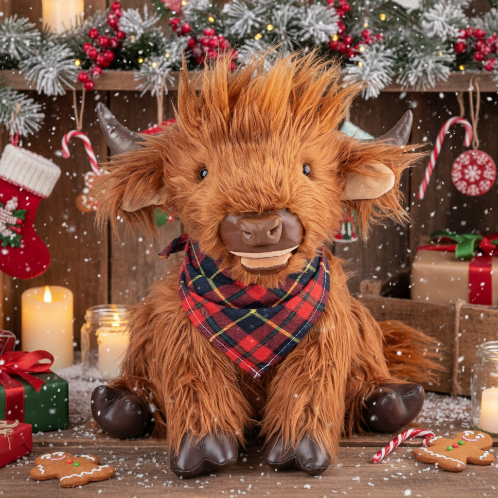Chongker Highland cow weighted plush