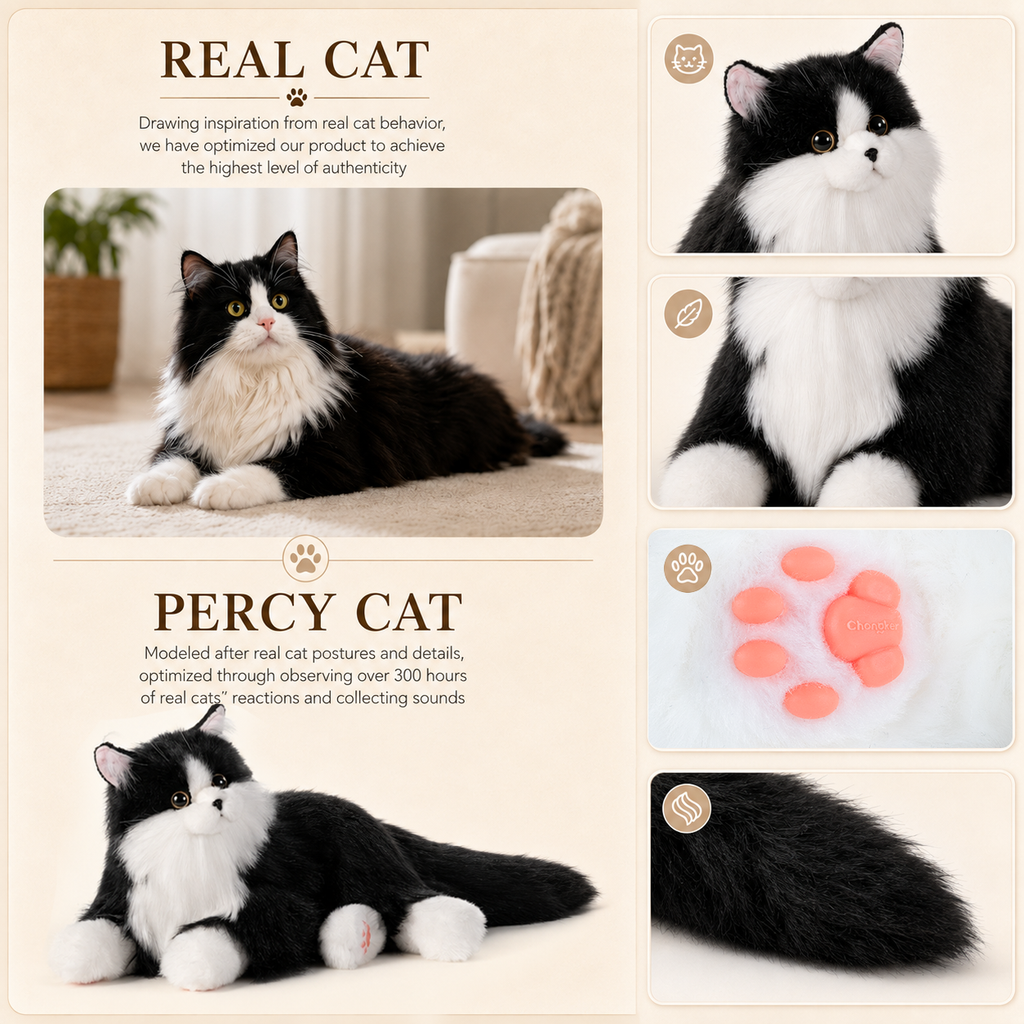 Chongker Percy and Matecat interactive robotic cat and dog companions product image 3