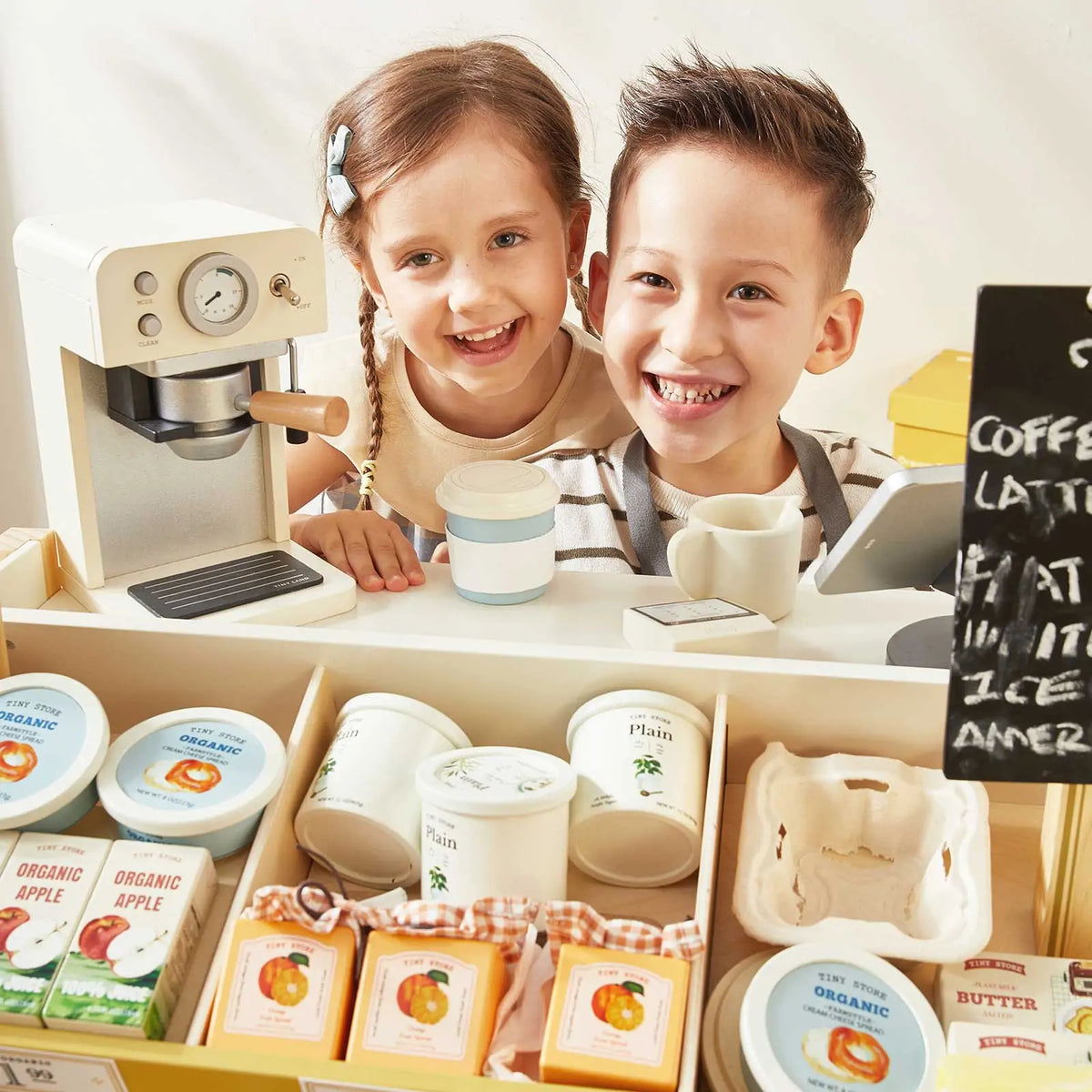 Tiny Land Little Grocer | Kids Pretend Grocery Store Playset