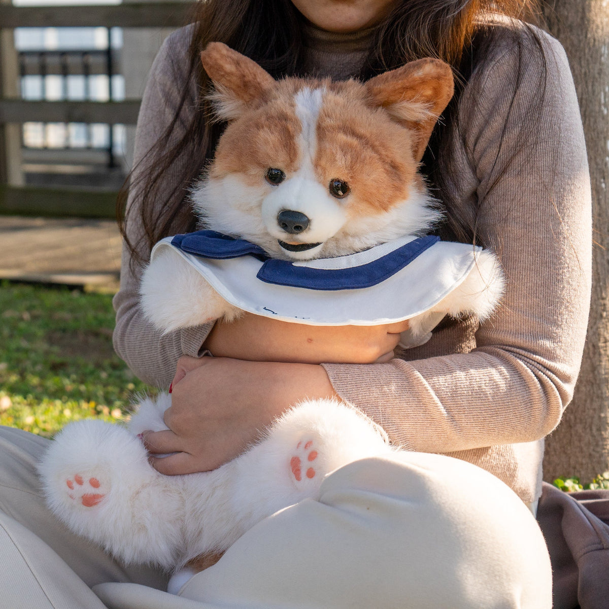 Chongker Corgi Backpack | Realistic Plush Dog Backpack