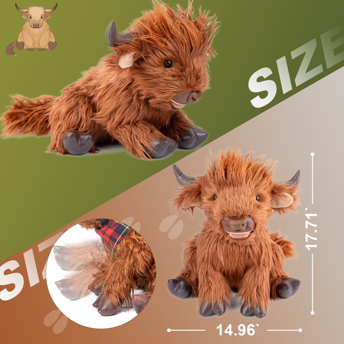 Chongker Highland Cow | Weighted Plushie