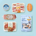 Tiny Land pretend meat and seafood play food