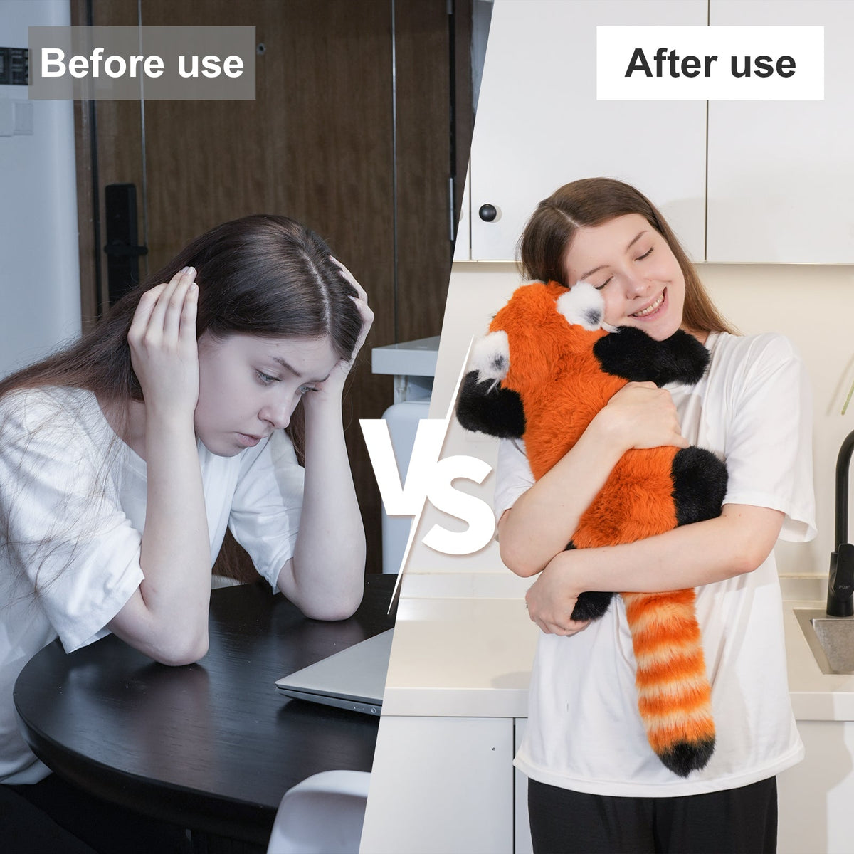 Chongker Breathing Red Panda | Interactive Lifelike Plush Animal