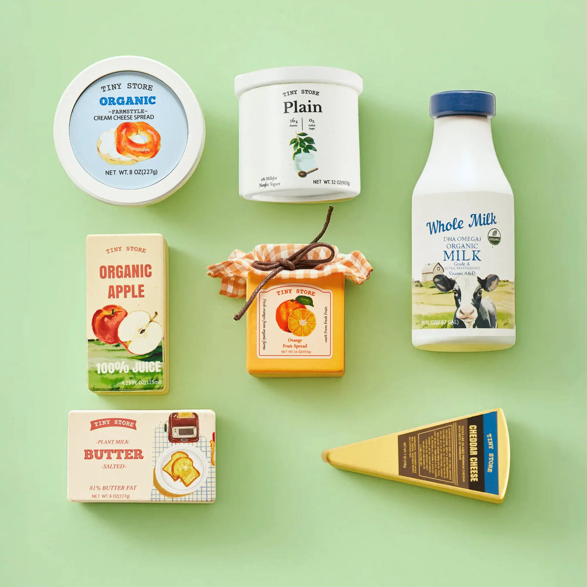 Tiny Land pretend dairy play food assortment