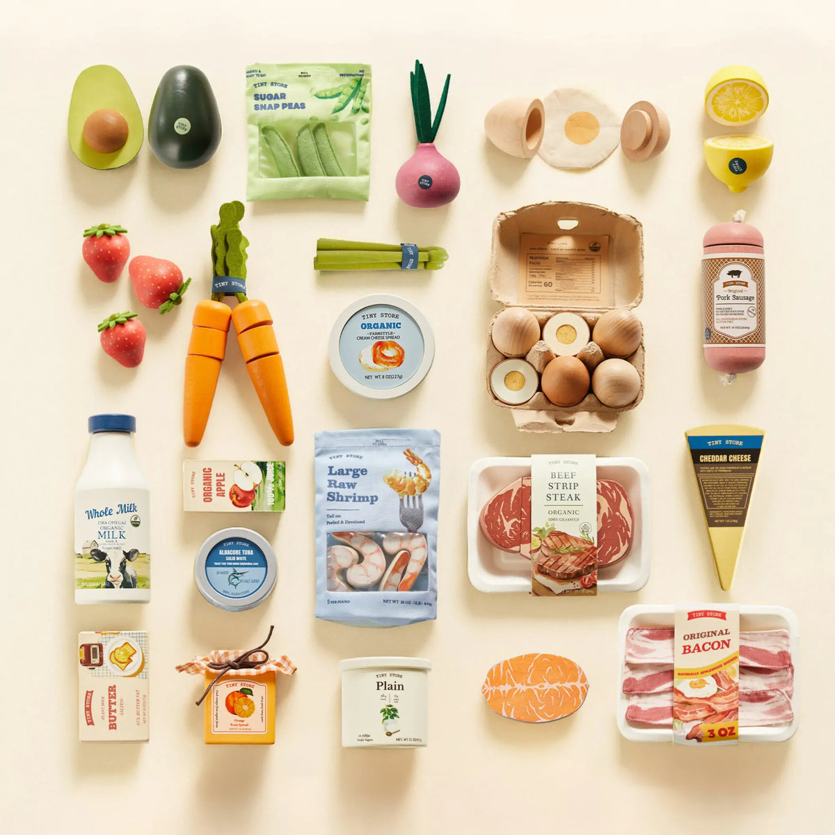 Tiny Land Little Market | Organic Pretend Play Food Collection