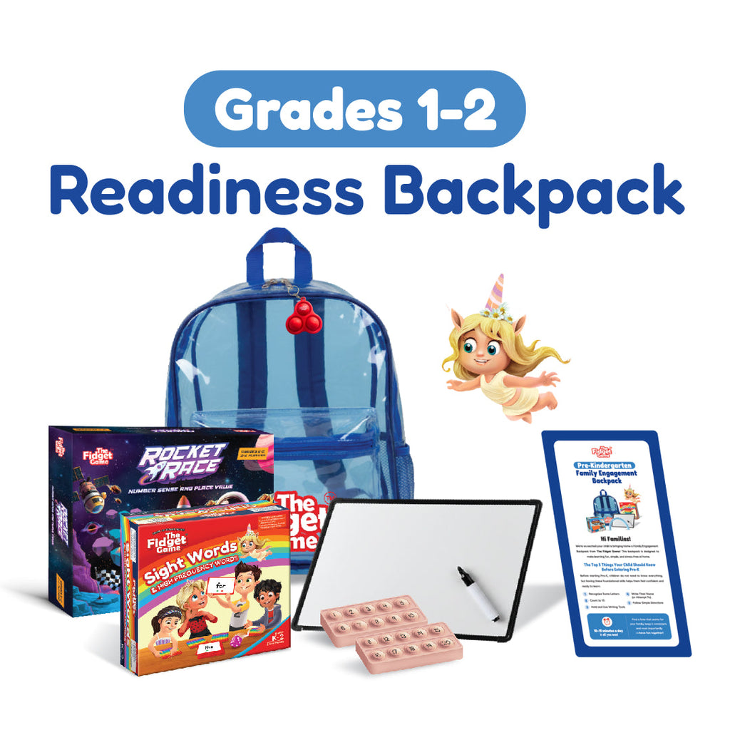 Next Grade Adventure | Grades 1–2 Learning Backpack by The Fidget Games — product image 1