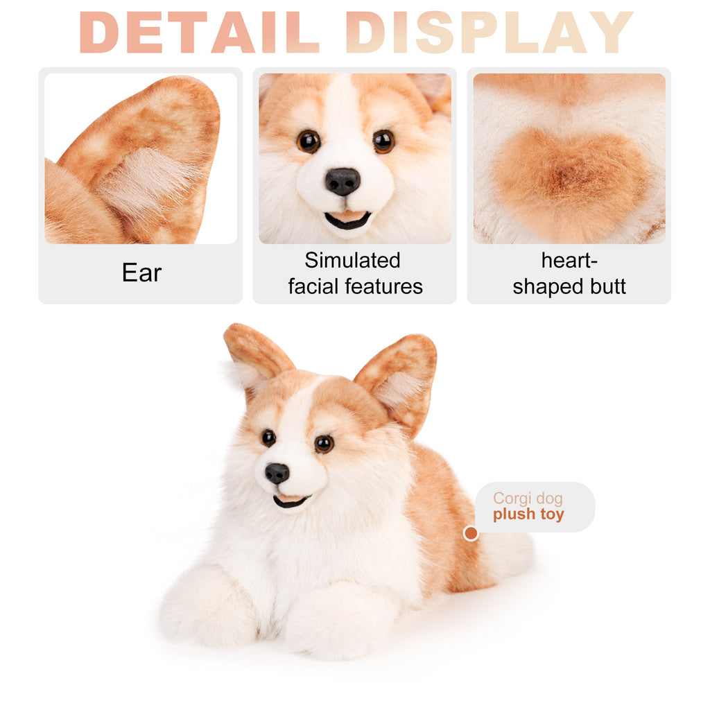 Chongker Corgi | Weighted Stuffed Dog & Plush Backpack Options