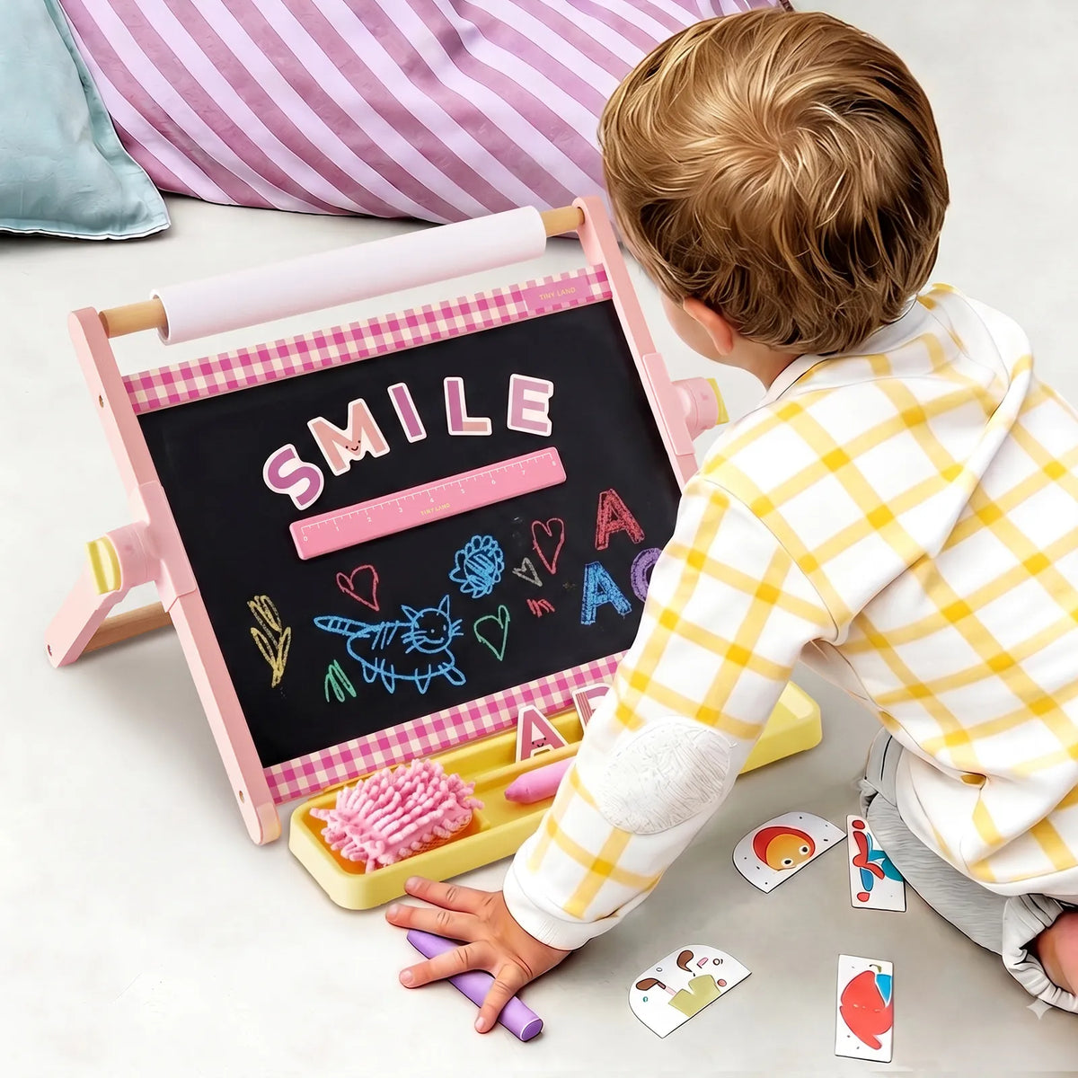 Tiny Land Creative Corner | Double-Sided Magnetic Tabletop Easel