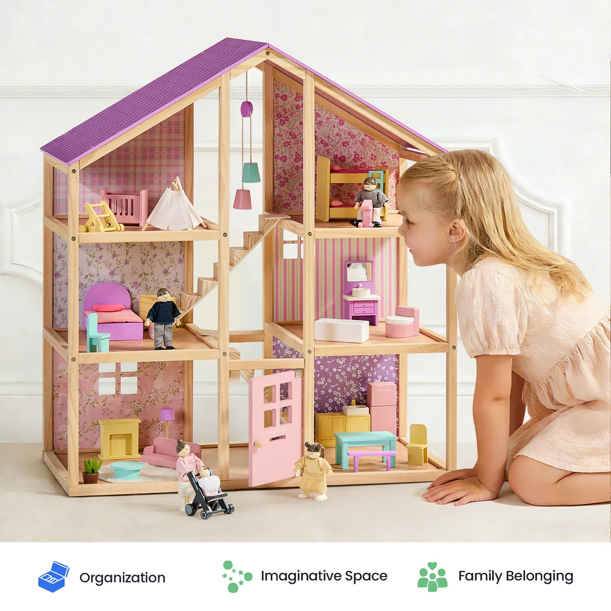 Tiny Land Sweetwood | Wooden Dollhouse Without Dolls