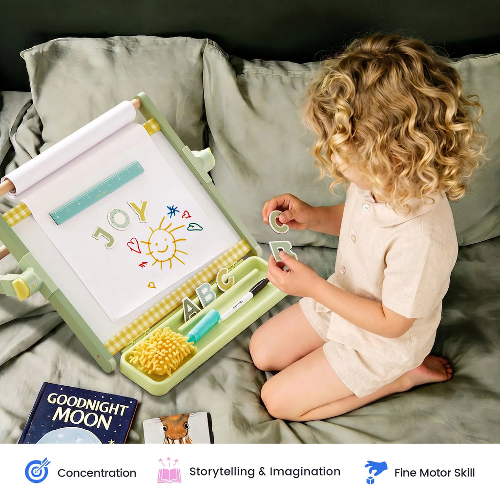 Tiny Land Creative Corner | Double-Sided Magnetic Tabletop Easel