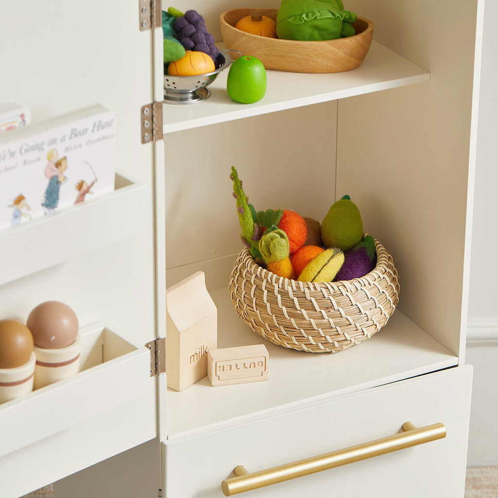 Tiny Land Little Fridge | Wooden Play Kitchen Refrigerator — manufacturer product image 5