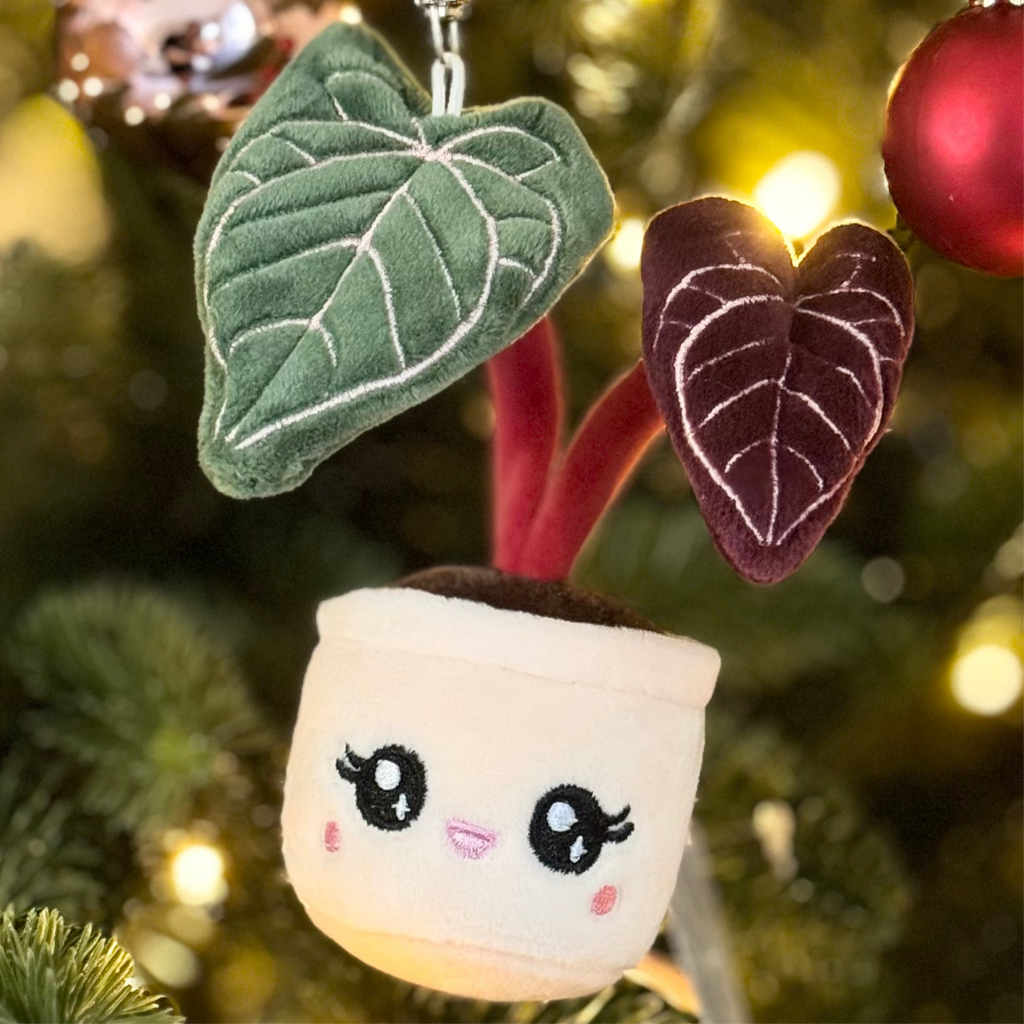 Anthurium Red Crystal 5-Inch Plush Keychain – product photo 2