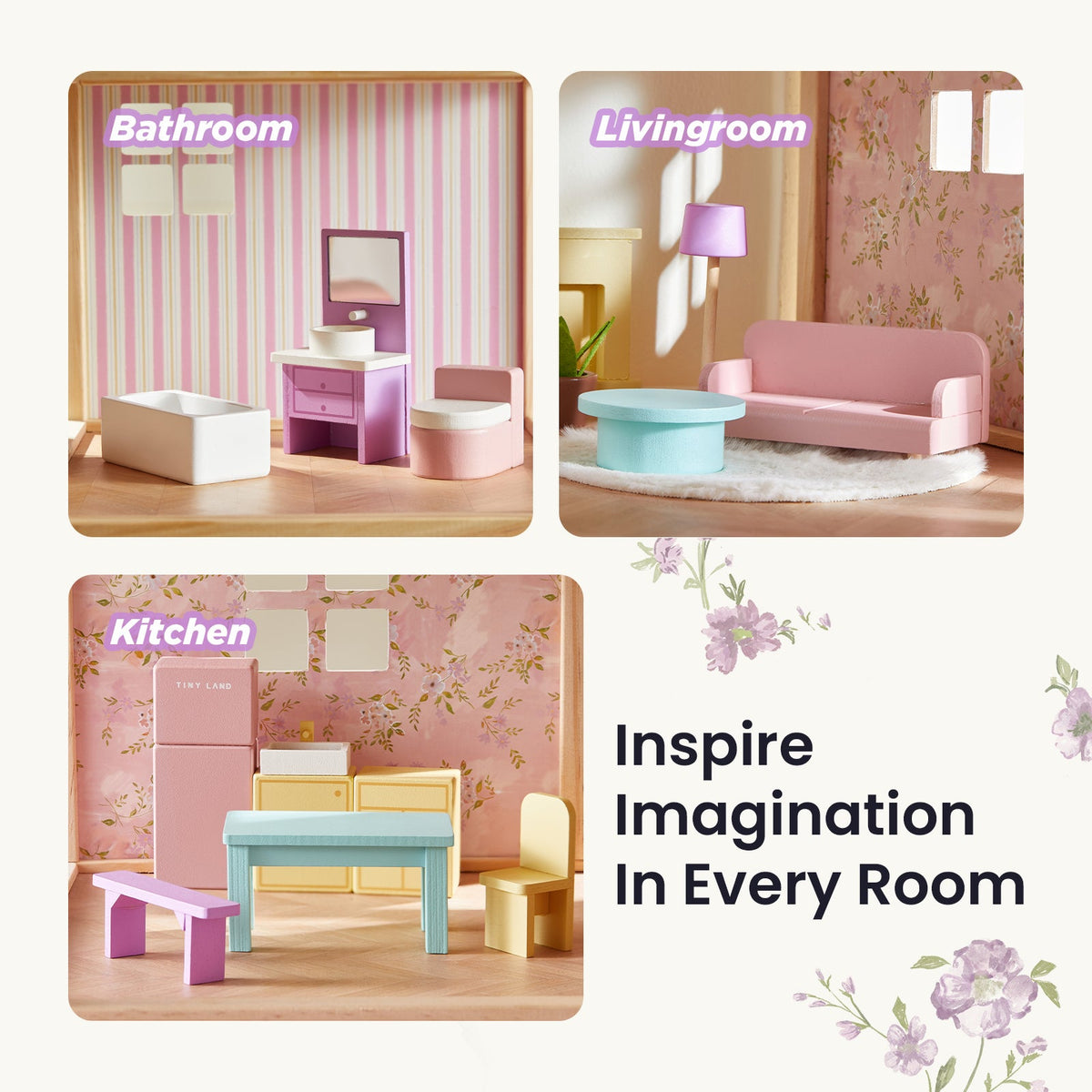 Tiny Land Sweetwood | Wooden Dollhouse Without Dolls