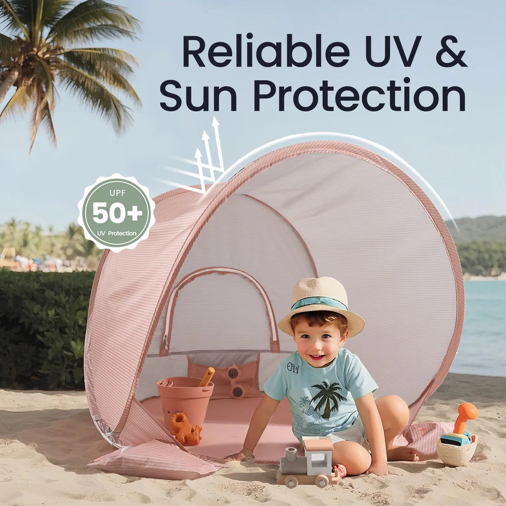 Tiny Land Beach Day | Kids Beach Tent & Sand Toy Set