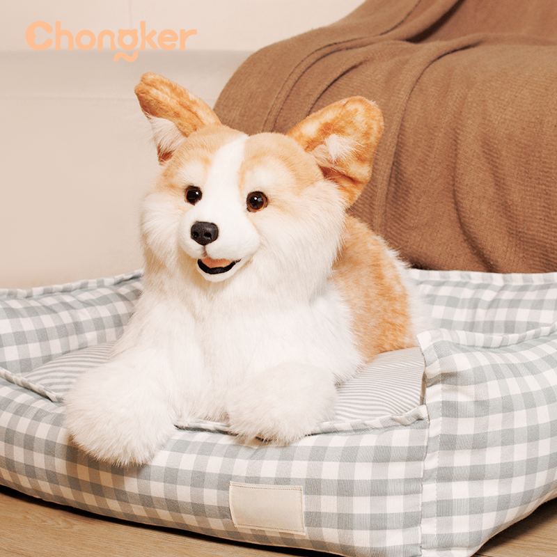 Chongker Corgi | Weighted Stuffed Dog & Plush Backpack Options