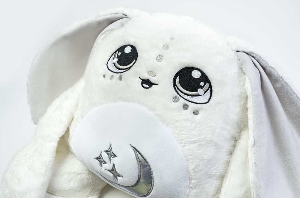 Snowball Moon Pals winter-white 5 lb weighted plush — manufacturer product image 2