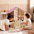 Tiny Land Sweetwood Pegasus wooden dollhouse and dolls
