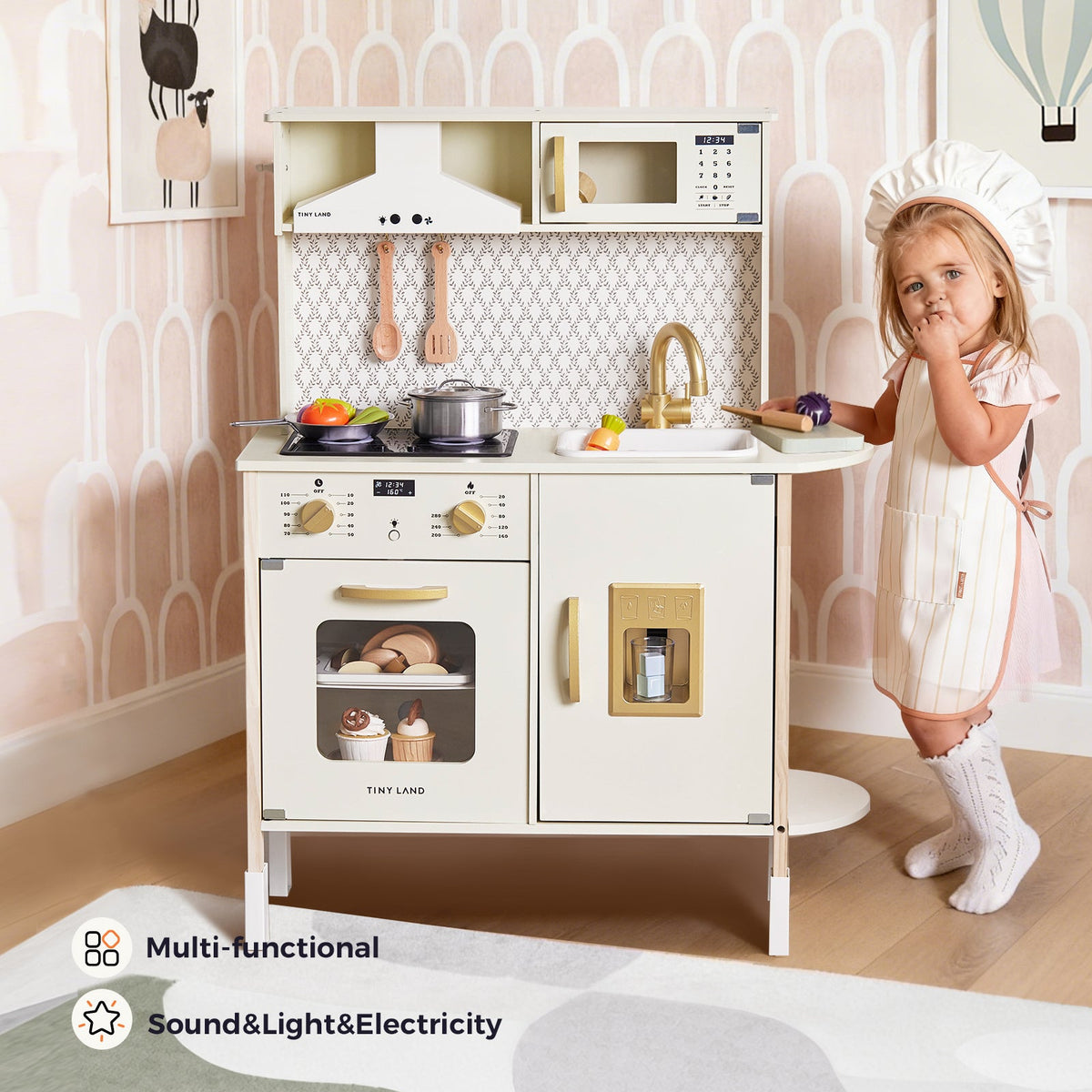 Tiny Land PopJoy | Kids Pretend Play Kitchen with Lights & Sounds