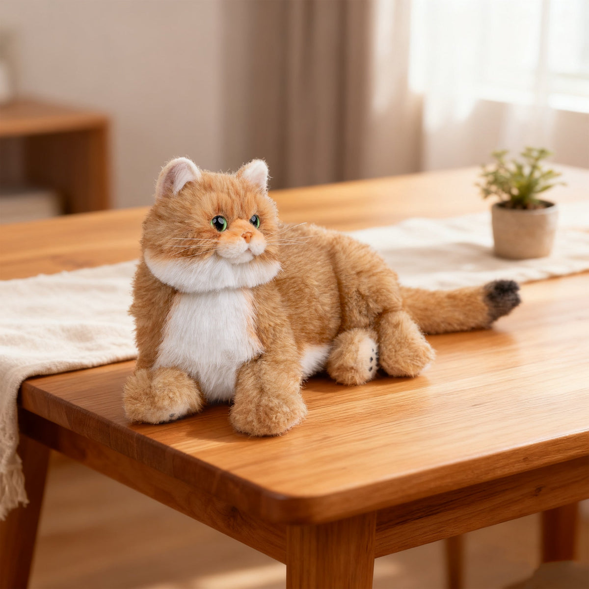 Percy 2.0 golden British Shorthair interactive plush robot cat product image 6
