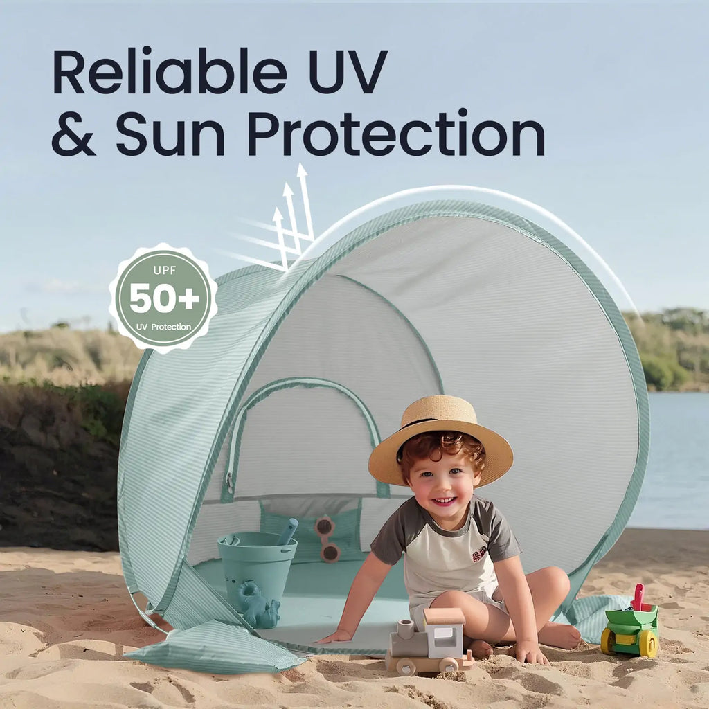 Tiny Land Beach Day | Kids Beach Tent & Sand Toy Set