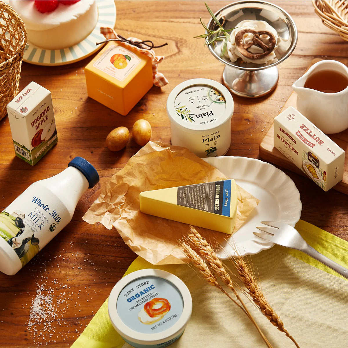 Tiny Land Dairy Delights | Pretend Dairy Play Food Set