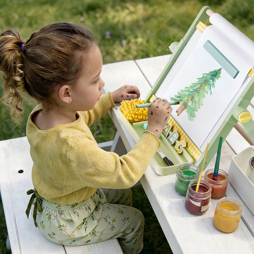 Tiny Land Creative Corner | Double-Sided Magnetic Tabletop Easel