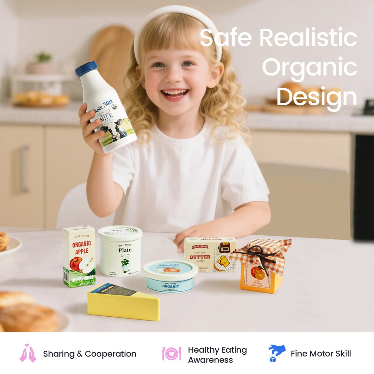 Tiny Land Dairy Delights | Pretend Dairy Play Food Set