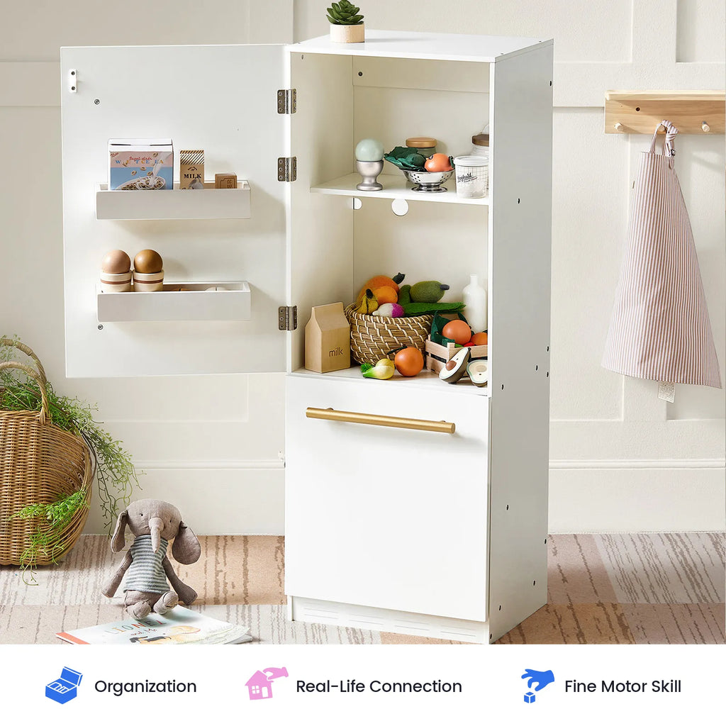 Tiny Land Little Fridge | Wooden Play Kitchen Refrigerator — manufacturer product image 2