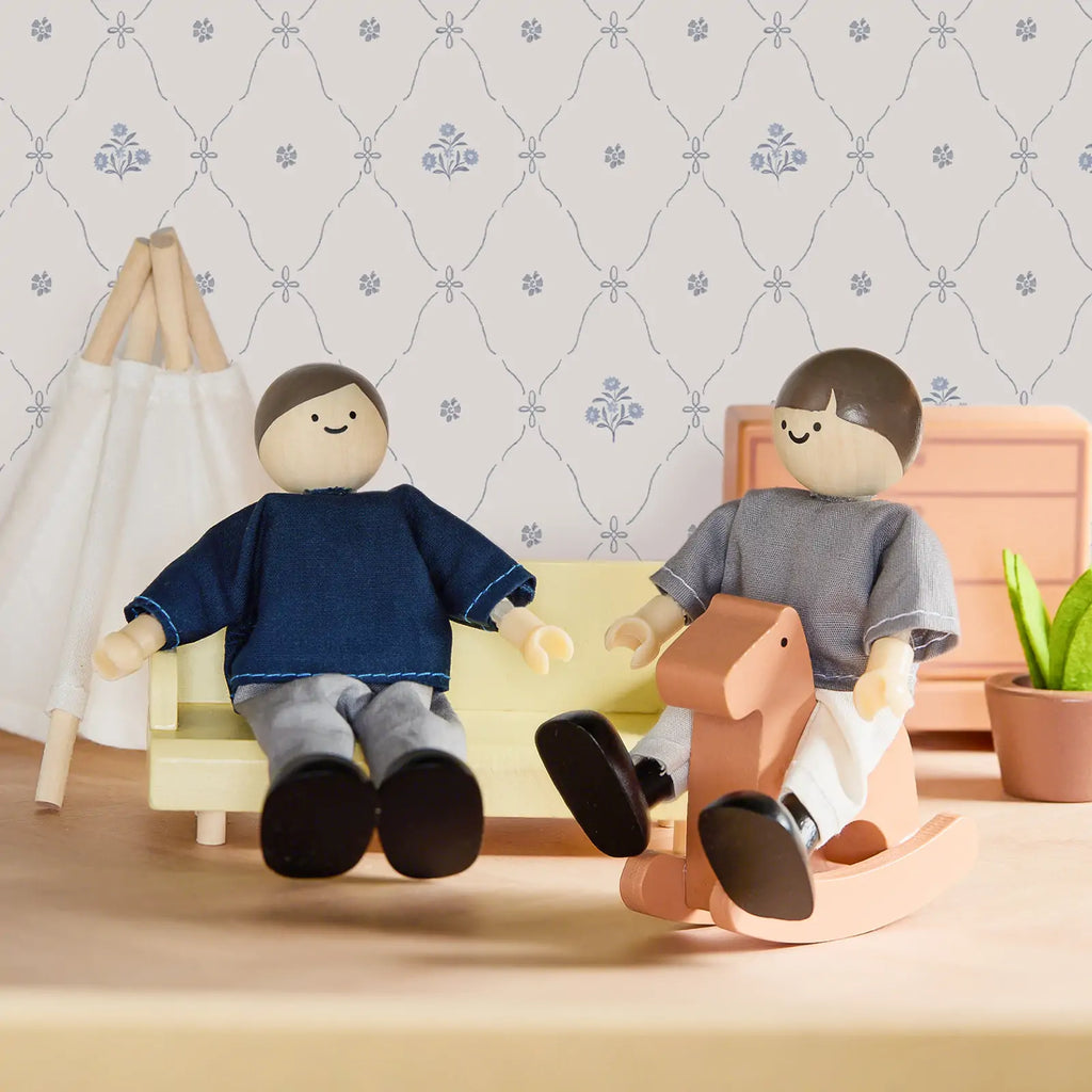 Tiny Land Sweetwood Evergreen | Wooden Dollhouse & Family Dolls