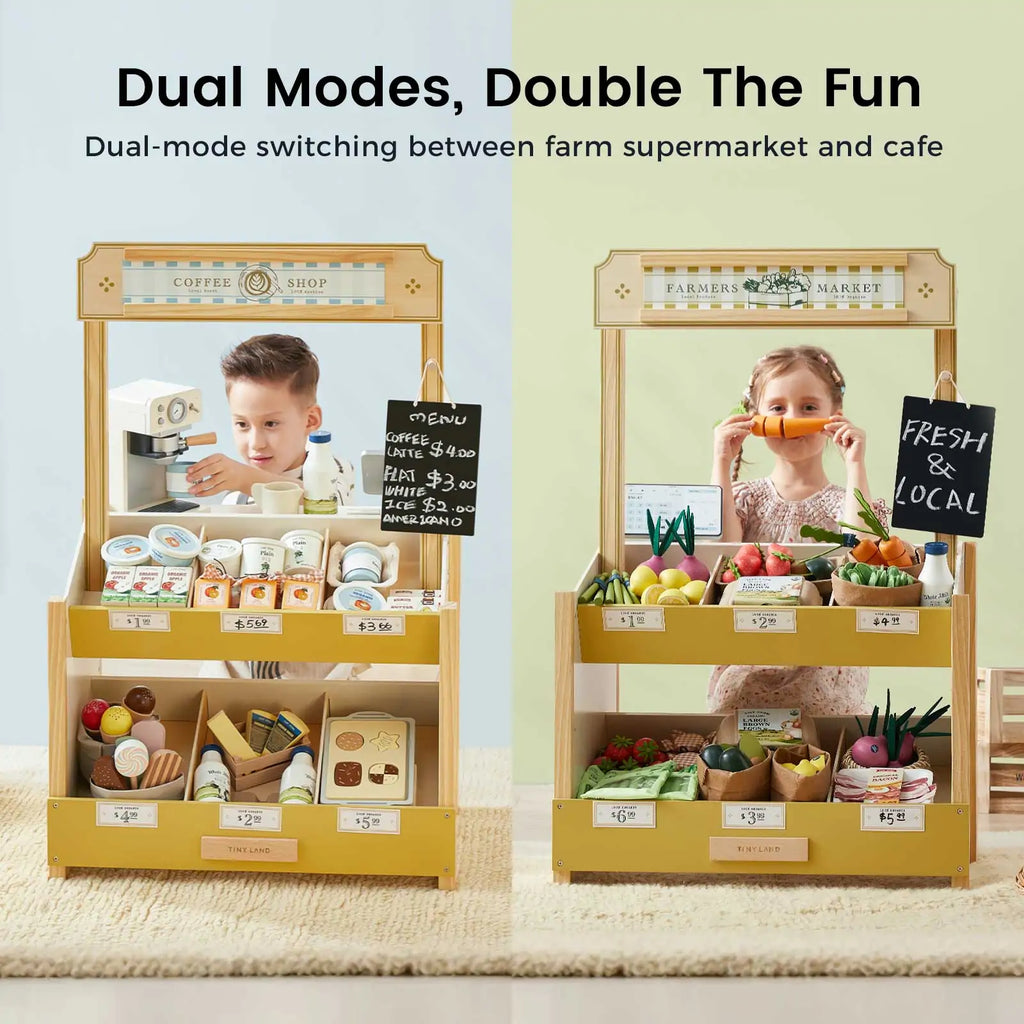 Tiny Land Little Grocer | Kids Pretend Grocery Store Playset