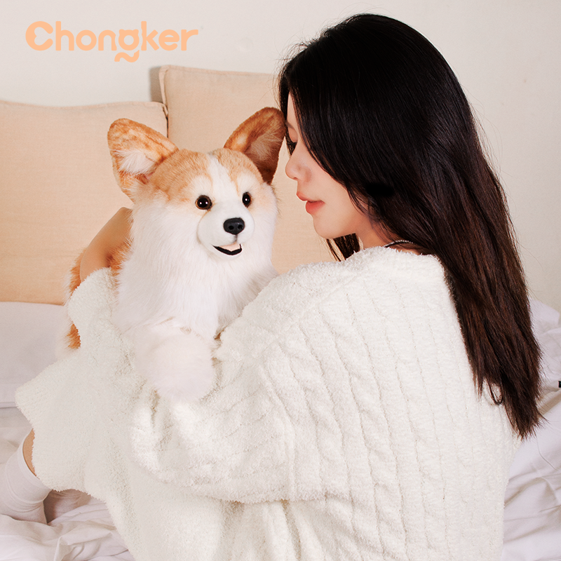 Chongker Corgi | Weighted Stuffed Dog & Plush Backpack Options
