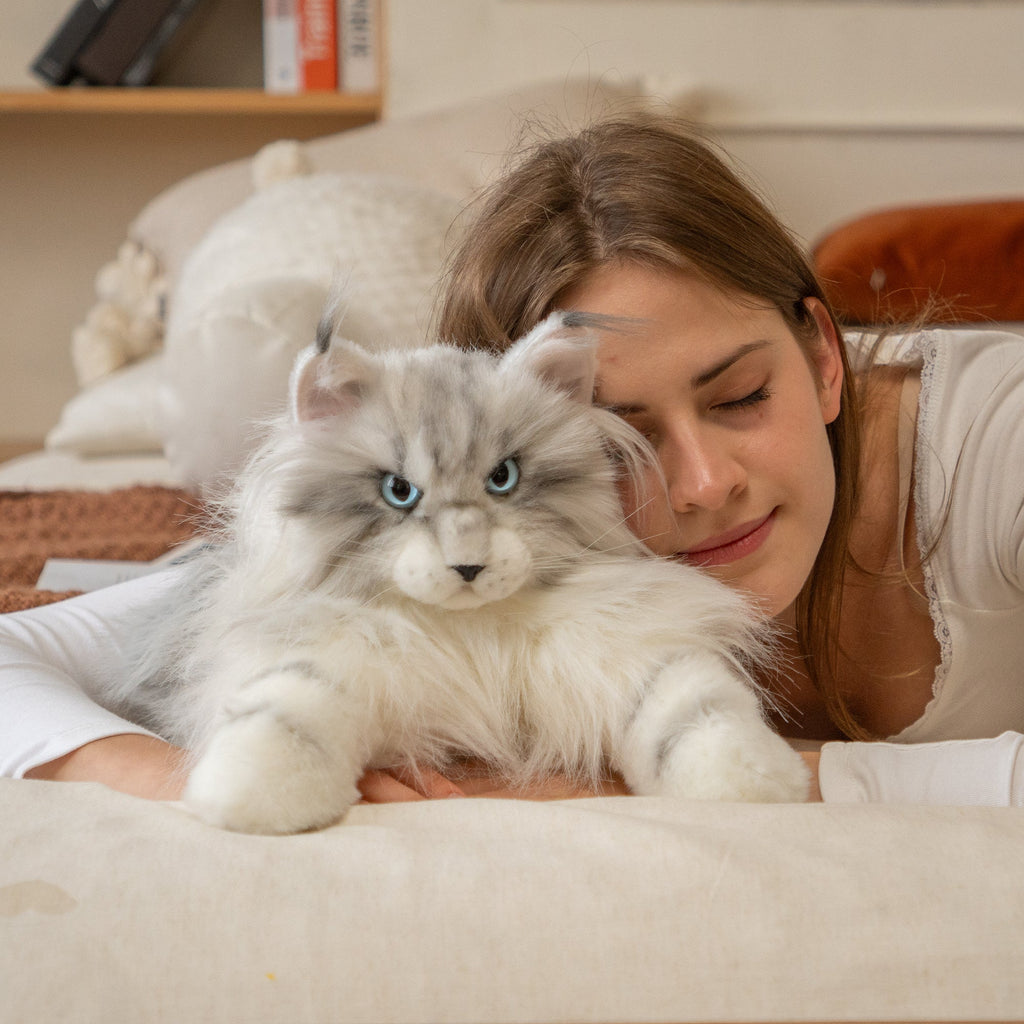 Chongker Silver Maine Coon | Realistic Cat Backpack