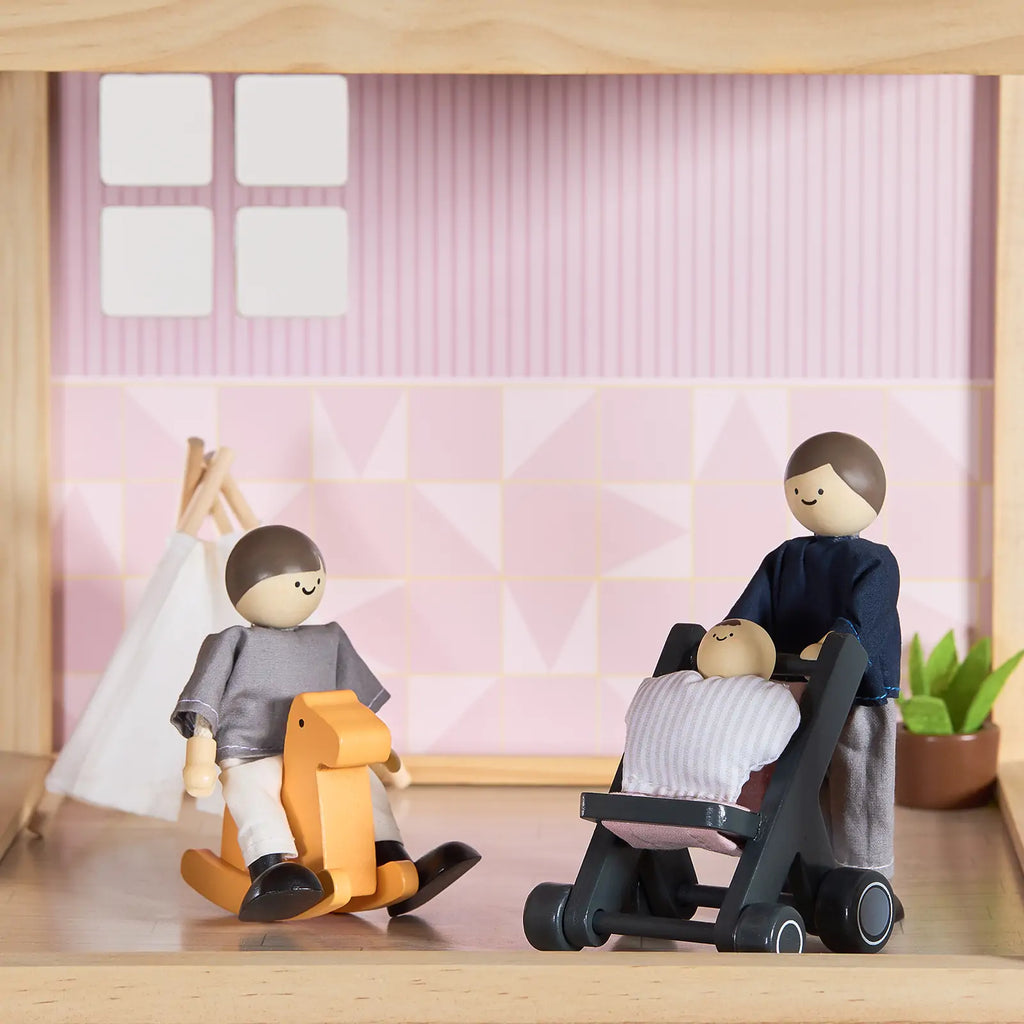 Tiny Land Sweetwood Love | Wooden Dollhouse & Family Dolls