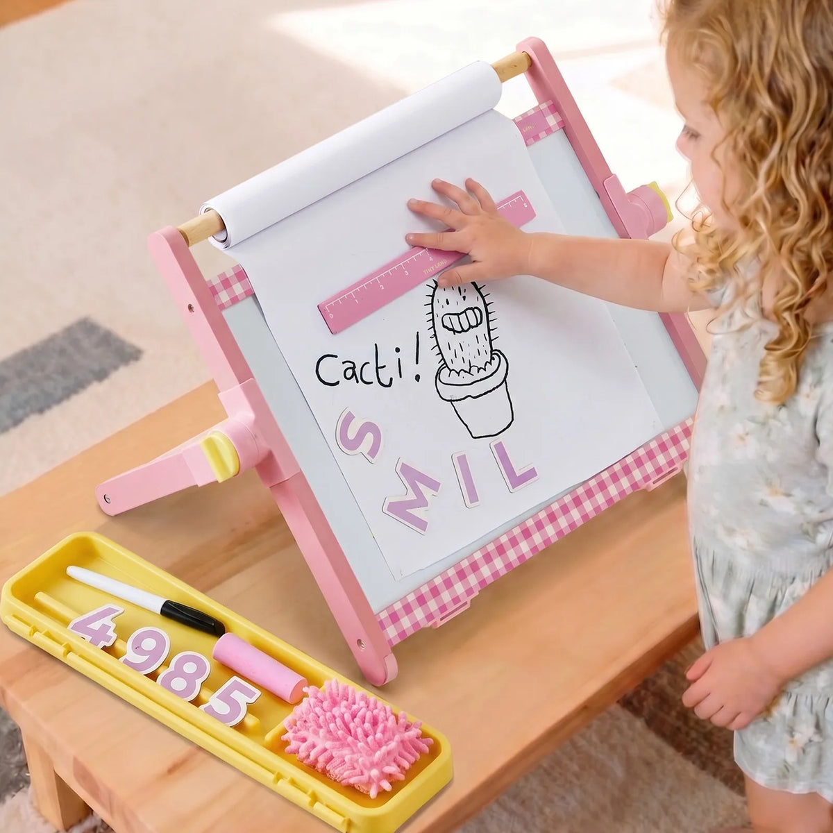 Tiny Land Creative Corner | Double-Sided Magnetic Tabletop Easel