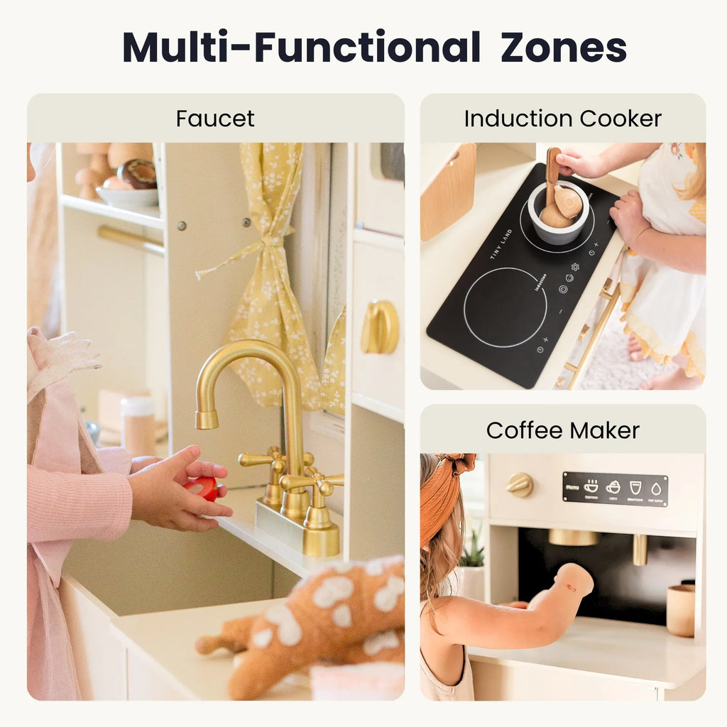 Tiny Land Iconic | Cream Wooden Play Kitchen — manufacturer product image 7