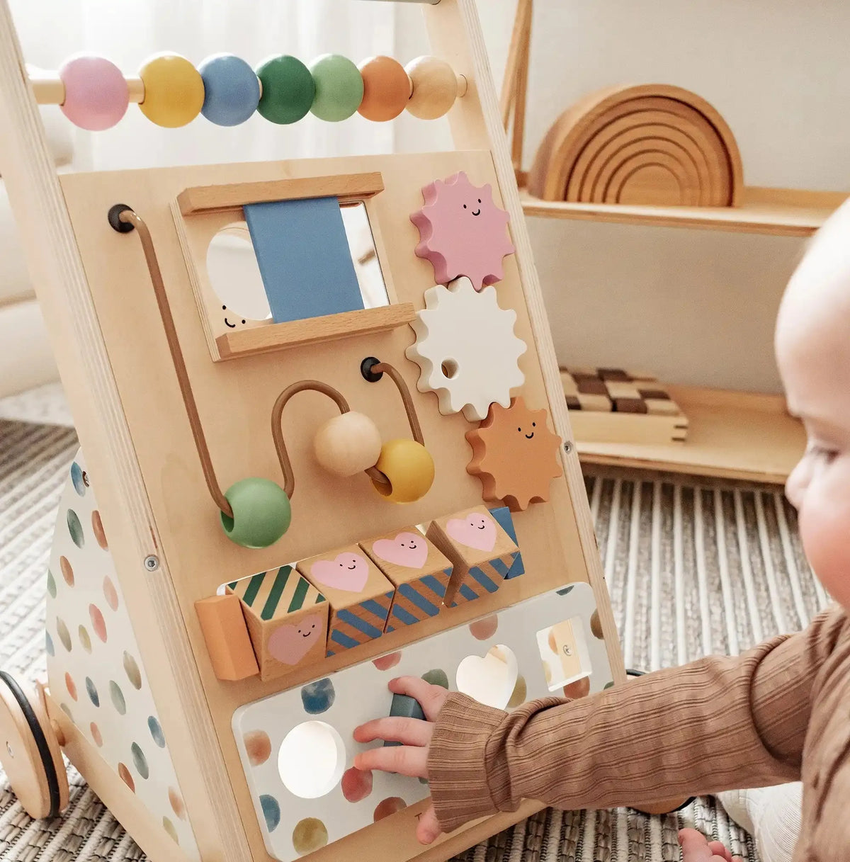 Tiny Land First Steps | Natural Wooden Baby Walker — manufacturer product image 7