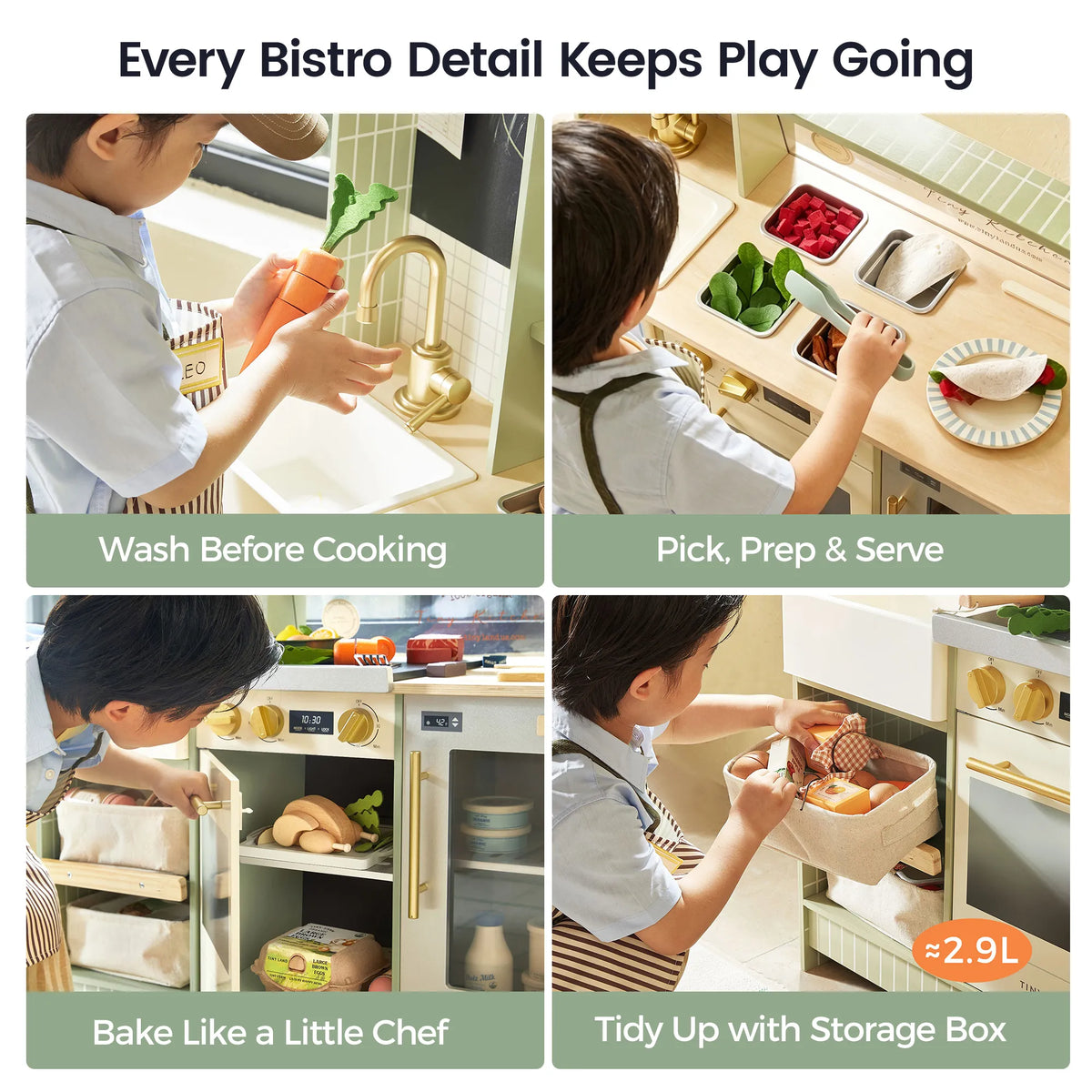 Tiny Land BistroSwitch | 2-in-1 Play Kitchen & Bistro — manufacturer product image 7