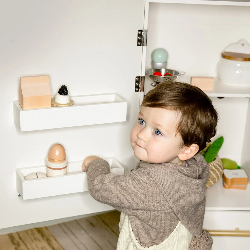 Tiny Land Little Fridge | Wooden Play Kitchen Refrigerator — manufacturer product image 7