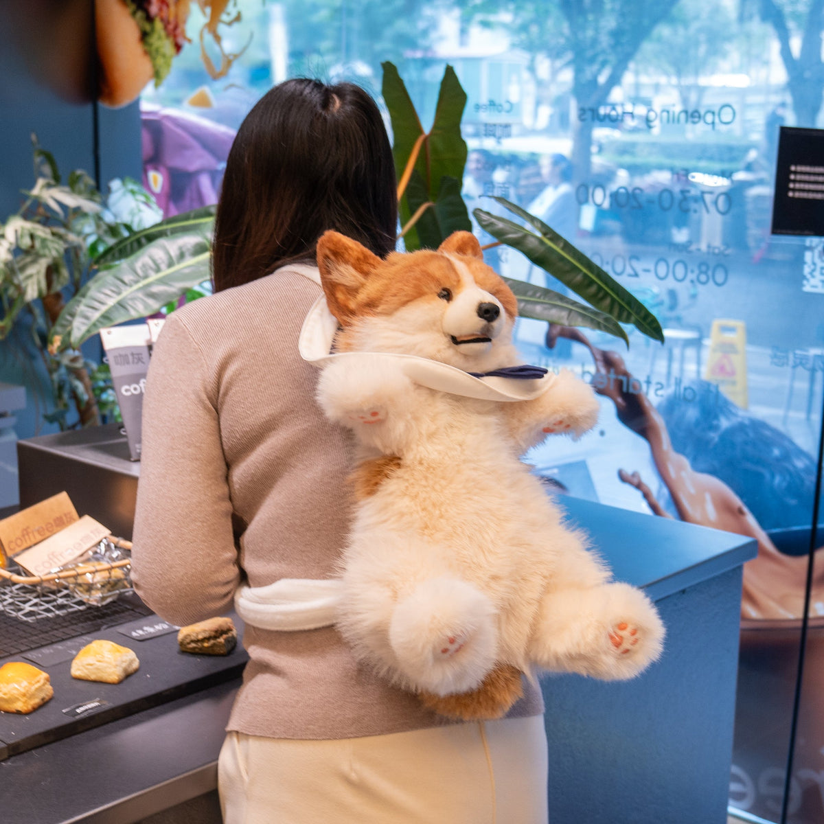 Chongker Corgi | Weighted Stuffed Dog & Plush Backpack Options