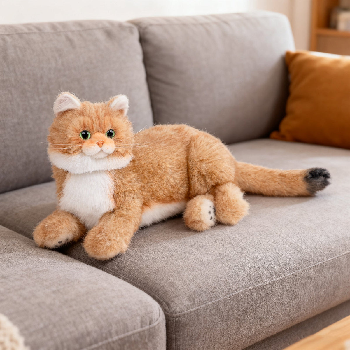 Percy 2.0 golden British Shorthair interactive plush robot cat product image 8