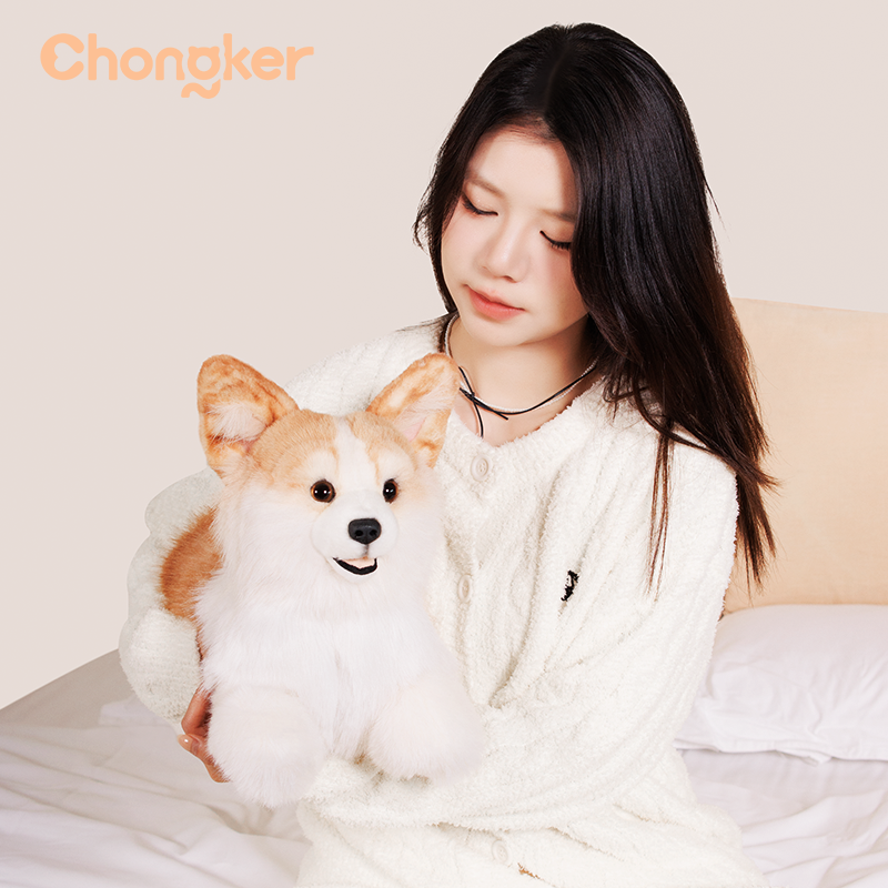 Chongker Corgi | Weighted Stuffed Dog & Plush Backpack Options