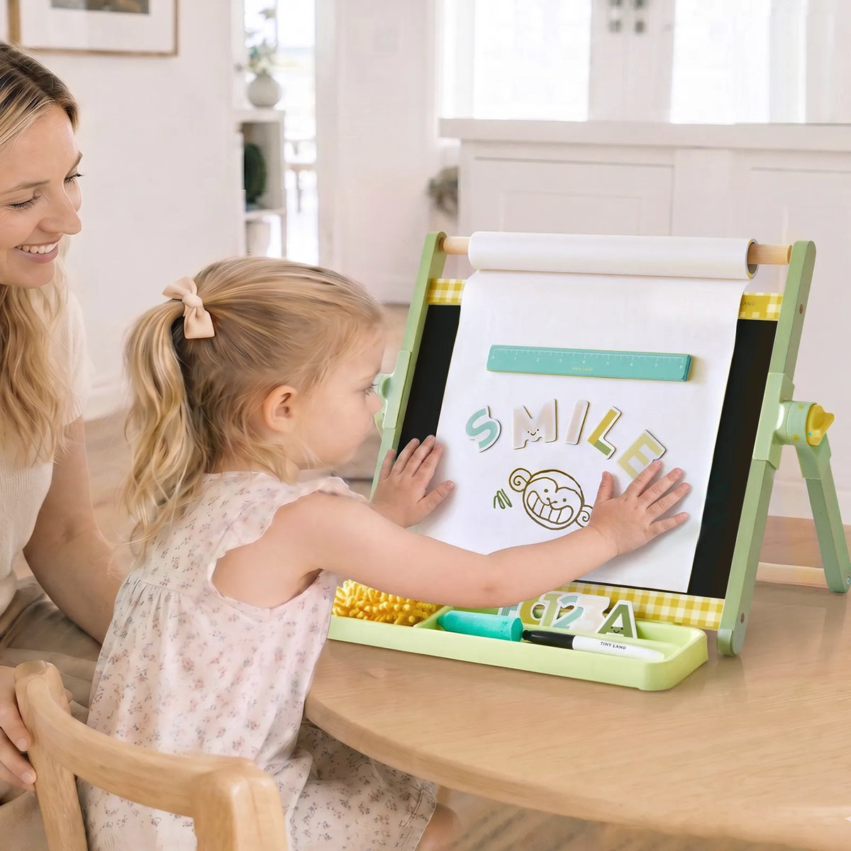 Tiny Land Creative Corner | Double-Sided Magnetic Tabletop Easel
