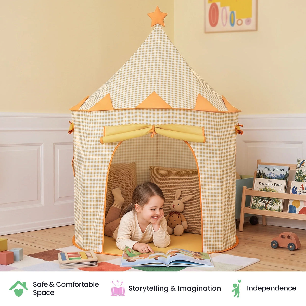 Tiny Land Cozy Hideaway | Indoor Play Tent for Toddlers & Kids