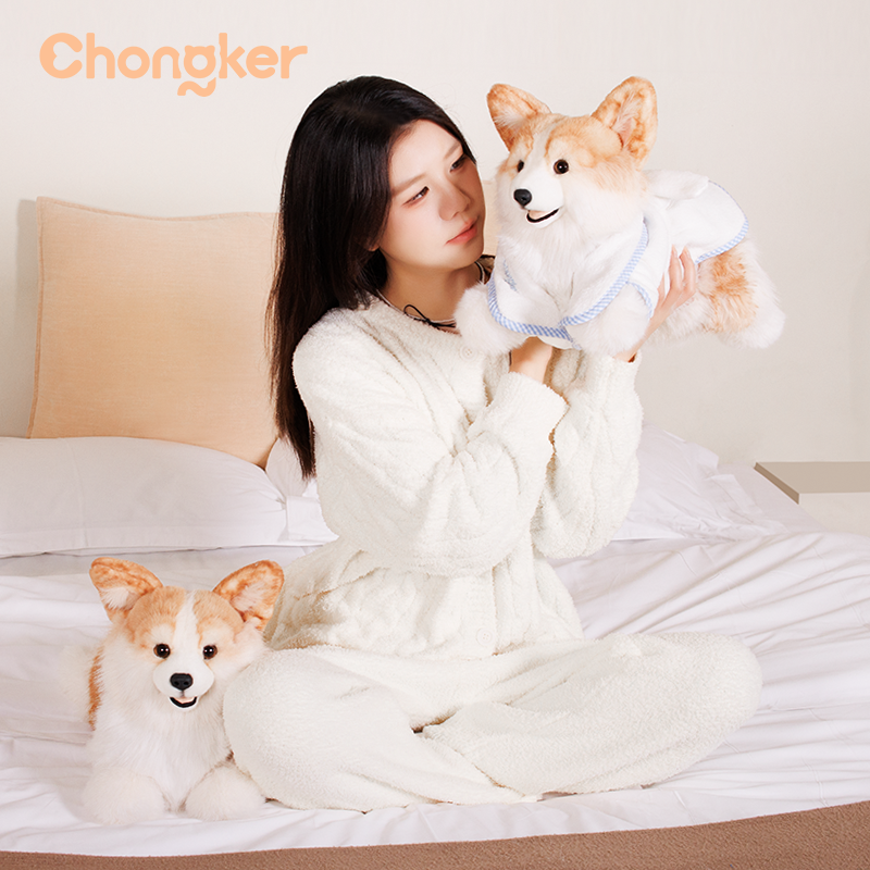 Chongker Corgi | Weighted Stuffed Dog & Plush Backpack Options