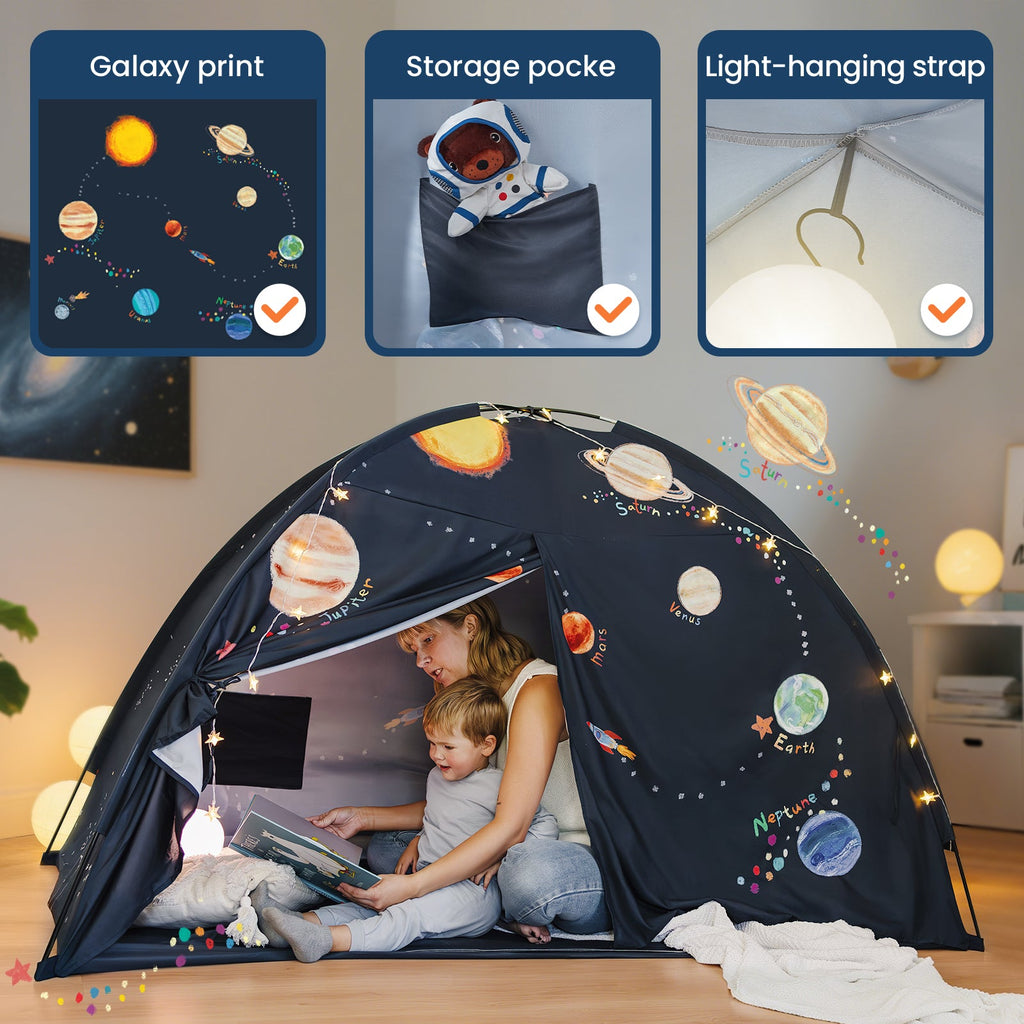 Tiny Land Dream Den | Kids Bed Tent & Indoor Play Tent
