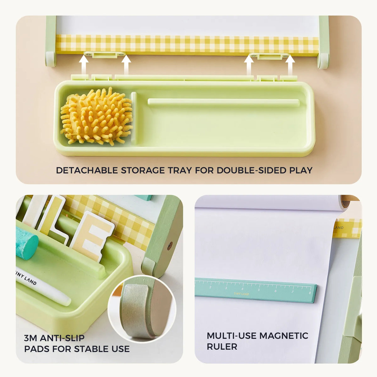 Tiny Land Creative Corner | Double-Sided Magnetic Tabletop Easel